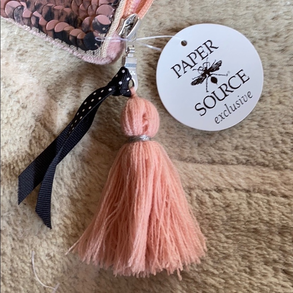 Paper Source Blush Sequined Pouch - Picture 4 of 10